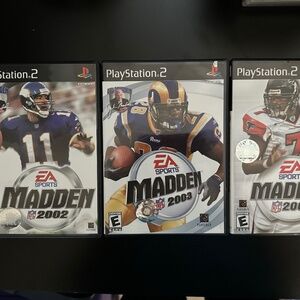 Madden 2002, 2003 and 2004 for Play Station 2